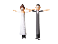 Skydancer Couple de mariés gonflables pour événements et fêtes en plein air