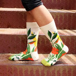 Primavera Flores florales coloridas <span class=keywords><strong>Calcetines</strong></span> de <span class=keywords><strong>mujer</strong></span> Diseñador colorido <span class=keywords><strong>Calcetines</strong></span> de moda de punto para damas - Product Image 2