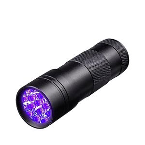 Linterna UV Industrial de Aluminio con 9 LED USB, Clasificación IP33, Haz Ajustable y Base Magnética para Detección de Tinta Invisible - Product Image 1