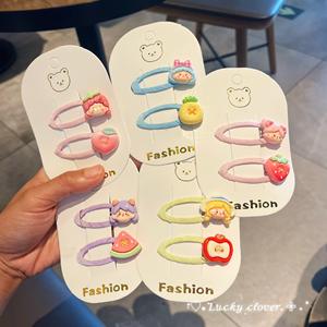 ชุดกิ๊บติดผมรูปการ์ตูนผลไม้สำหรับเด็กผู้หญิงอุปกรณ์แต่งผมสีสันน่ารักสำหรับงานปาร์ตี้และโรงเรียนทุกวัน - Product Image 4