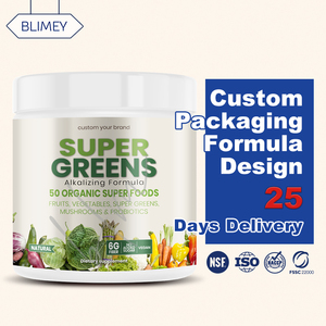 אבקת משקה סופר גרין בטעם 50 פירות וירקות, מזון-על, עם פטריות, פרוביוטיקה וסיבים תזונתיים - Product Image 1