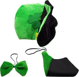 El conjunto <span class=keywords><strong>de</strong></span> <span class=keywords><strong>disfraz</strong></span> <span class=keywords><strong>de</strong></span> felpa personalizado <span class=keywords><strong>de</strong></span> ST Patrick Day incluye sombrero <span class=keywords><strong>de</strong></span> traje <span class=keywords><strong>de</strong></span> fiesta decorado - Product Image 4