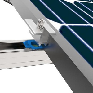 Pince de fixation pour panneau solaire en alliage d'aluminium anodisé pour système de montage solaire - Product Image 2