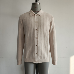 Camiseta de Manga Corta para Hombre <span class=keywords><strong>Bailey</strong></span>, Tejida, de Alta Calidad, Corte Regular, Otoño, Estilo Elegante, Cardigan con Punto Pointelle - Product Image 3