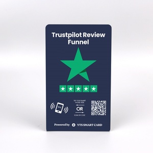 Carte de visite professionnelle NFC personnalisée de haute qualité avec impression programmable, code QR et fonctionnalité de révision sur les réseaux sociaux, en plastique, idéale comme cadeau promotionnel. - Product Image 4