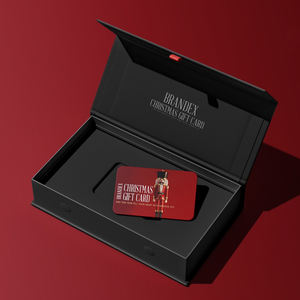 กล่องบรรจุการ์ดแม่เหล็กที่<span class=keywords><strong>ระลึก</strong></span>เกมของขวัญหรูหราโลโก้ออกแบบได้เองสำหรับธุรกิจสีดำกระดาษแข็งแบบแข็งธนาคารวีไอพีการ์ดโลหะ - Product Image 6