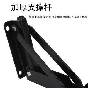 K Fold Bracket Wall Mounted Shelf Support <b>Frame</b> Ironwork Painting Durable Modern Simple Design - Product Image 4