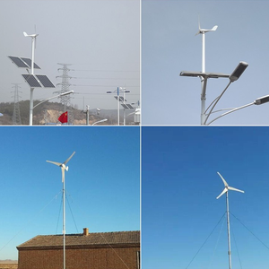 3.5m-13m/s 600W 48V 하이브리드 태양광 및 풍력 발전기, 3/5 블레이드 강화 나일론 섬유, 가정용 3상 AC - Product Image 4