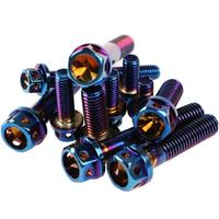 Boulons en titane Vis à tête à bride Torx avec trous Boulon à tête hexagonale Vis plaquées titane Boulon