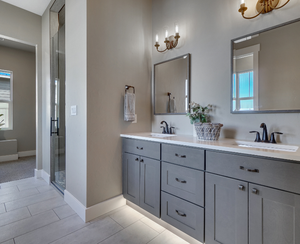 2025, diseño personalizado, gabinete de baño de madera elegante perfecto con nuevo diseño, muebles de tocador de baño de alta calidad - Product Image 5