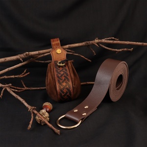 Ceinture de ceinturon en cuir PU en forme de Y de style médiéval avec <span class=keywords><strong>porte</strong></span>-étui simple, pour chevalier, guerrier, Renaissance, LARP, cosplay - Product Image 4
