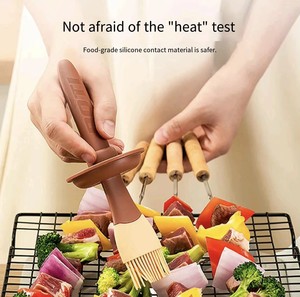 Silicone Oil <b>Brush</b> <b>Bottle</b> Long Handle Plastic Food Grade High Temperature Resistant Integrated Design Baking BBQ Camping - Product Image 5