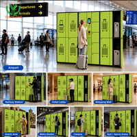 Casier à bagages intelligent Yinlong avec paiement par carte de crédit Nayax, casier de stockage en libre-service 24h/24, antivol, étanche