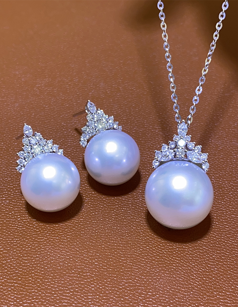 Reina de hielo perla blanca australiana [accesorios de plata]