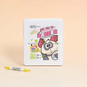 Juego de rotuladores acrílicos de doble punta, fácil de lavar para dibujar, <span class=keywords><strong>Material</strong></span> plástico con juego de embalaje para rotuladores artísticos - Product Image 5