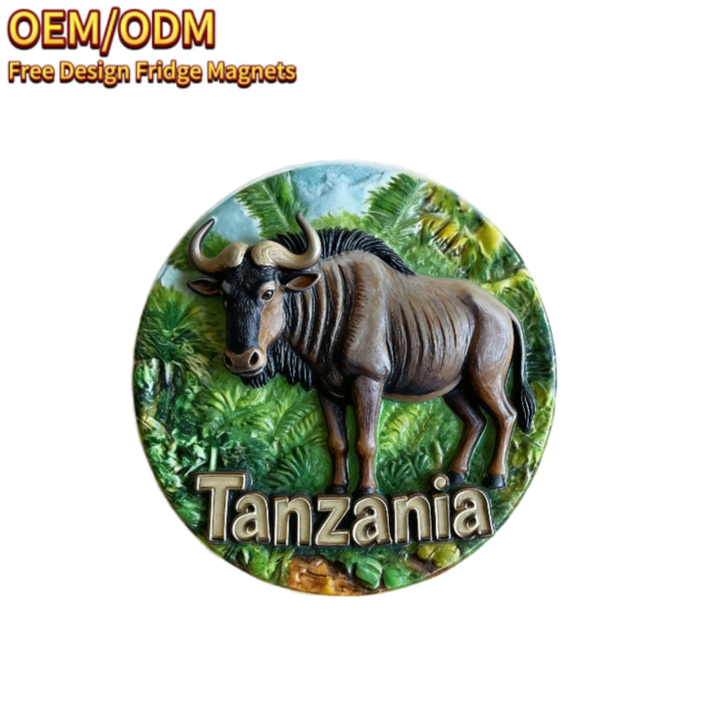 Kenya Big Five Animali Kenya Magnete Frigo Frigorifero Magnete Decorazione Sticker Souvenir Resina Artigianato Cucina Lavagna