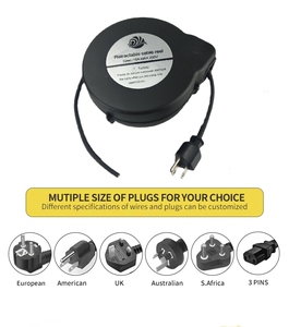 <span class=keywords><strong>Enrouleur</strong></span> de câble automatique à ressort en plastique PP pour appareils électroménagers, longueur de câble 5m - Product Image 2