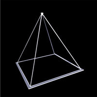 acryl pyramiden-box kunststoff pyramidenflasche klar booster-ständer plexiglas-display-box