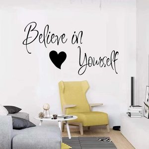 Adesivi Murali Motivazionali in Vinile <span class=keywords><strong>per</strong></span> Camera da Letto e Soggiorno, <span class=keywords><strong>Lettere</strong></span> Decorative <span class=keywords><strong>per</strong></span> Arredamento Casa - Product Image 1