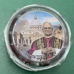 Collar de Rosario Vintage de Aleación de 6mm con Cuentas, Cruz del Vaticano, Papa León XIV, Estilo <span class=keywords><strong>Italiano</strong></span>, ¡Gran Venta! - Product Image 2