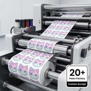 Pegatinas de Vinilo de Gatos Anime Kawaii, Calcomanías Personalizadas con Logotipo de Animales, <span class=keywords><strong>para</strong></span> Empresas Pequeñas y Regalos de Papelería - Product Image 5