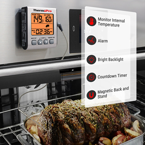 ThermoPro TP16U Thermomètre numérique pour la cuisson de la viande avec thermocouple, mode <span class=keywords><strong>minuteur</strong></span> intelligent et rétroéclairage - Product Image 4