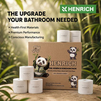 Papier toilette imprimé Noël le plus vendu – Lot de 10 rouleaux – Motif rennes et flocons de neige – Tissu doux de qualité supérieure pour la maison – Nouveauté