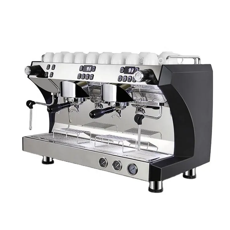 Profesyonel E61 ticari espresso kahve makinesi Cappuccino kahve makinesi ile ithal su pompası