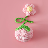 Pendentifs en laine au crochet motif flocon de neige, feuille, chariot de fruits, arc-en-ciel, pêches, citrons, poires, kakis, pastèques pour la Fête des Mères