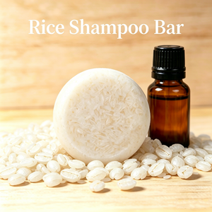 Natural <strong>Rice</strong> <strong>Shampoo</strong> <strong>Bar</strong> for Fine Oily Hair Volumizing Oil Control Strengthening Roots Solid Sulfate Free Vegan Cold Process - Product Image 1