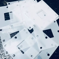 Feuille de PTFE vierge blanc 200x200mm pour isolation, plaque plastique thermoformable pour presse à chaud, feuille de joint, fabriquée en Chine continentale