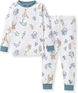 Set Pigiama in Cotone Biologico per Neonati Maschi con Logo Personalizzato, 2 Pezzi: Maglietta a Maniche Lunghe e Pantaloni - Product Image 4