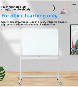 Pizarra Magnética de Doble Cara Zhongjia, de Vidrio Templado y Aluminio, Color <span class=keywords><strong>Blanco</strong></span> - Product Image 2