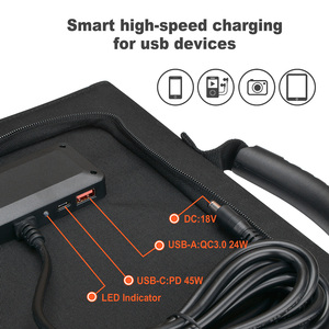 Kit de panneau solaire portable pliable 200W pour vélo électrique, chargeur de batterie 36V 48V, contrôleur MPPT <span class=keywords><strong>Boost</strong></span>, Bicicleta Electrica - Product Image 6