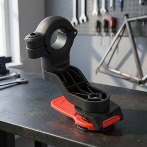 Rojo-Negro 360 °   Soporte Universal para Teléfono Totalmente Ajustable, con Absorción de Impactos, para Motocicleta, Bicicleta, Navegador, Compatible con Todos los Smartphones - Product Image 3