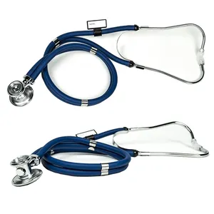 Navy Dual Sprague Head Stethoscope Stainless Steel Ideal Gift for Medical Students, Doctors, Nurses, EMT and Paramedics