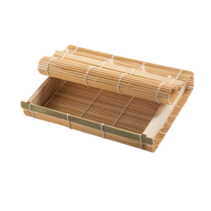 Tapis à <span class=keywords><strong>sushi</strong></span> réutilisable en bambou écologique, certifié FDA, 27x27cm, pour <span class=keywords><strong>sushi</strong></span> <span class=keywords><strong>Izakaya</strong></span> et cuisine à domicile - Product Image 3