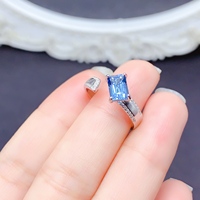 New Design Factory Wholesale Custom 925 Sterling Silver Natural Topaz Ring Support Replace Loose Gemstone Women Fine Jewelry