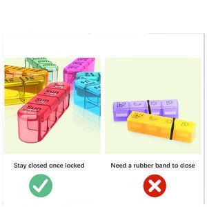 Organizador Semanal Libre de BPA, Estuche Portátil para Pastillas 4 Veces al Día, Caja de Almacenamiento de Medicamentos Mensual - Product Image 3