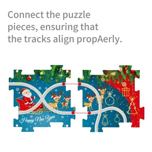 Juguetes <span class=keywords><strong>de</strong></span> Construcción <span class=keywords><strong>de</strong></span> Trenes Navideños DWI SREM, Juguetes Educativos <span class=keywords><strong>de</strong></span> Ensamblaje, Rompecabezas 3D <span class=keywords><strong>de</strong></span> Plástico, Vías <span class=keywords><strong>de</strong></span> Tren para Niños, Regalo - Product Image 5