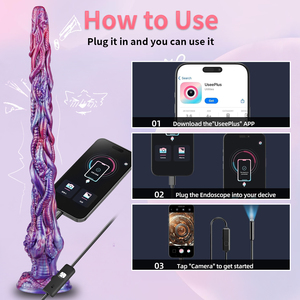 Silicone liquido per adulti Dildo con 1080P HD Video immagine Soft supporta Link Mobile APP per lo spionaggio fotografare masturbazione femminile - Product Image 5