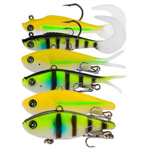 7 सेमी समुद्री मछली पकड़ने मीठे पानी की ईल केंचुआ लीड हेड हुक छोटे आकार का चारा डबल रंग चमक चमकदार बायोनिक लोच सॉफ्ट ल्यूर - Product Image 5