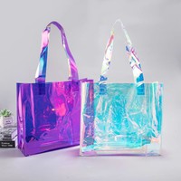 Sacs cadeaux prêts à l'emploi, sacs en PVC découpés au laser, accessoires, souvenirs, emballages cadeaux avec motifs et logos, design portable, éblouissants