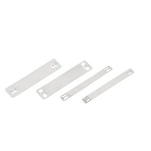 100 Piezas/Bolsa de Bridas de Acero Inoxidable SS304/316 Súper Resistentes a la Corrosión, Placas de Identificación Metálicas para Marcar Cables Eléctricos <span class=keywords><strong>INFA</strong></span> - Product Image 2