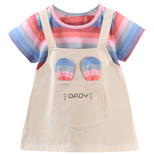 2025 Baby Kleidung Set Cartoon Outfit Kleinkind Mädchen Rock Set Sommer Stil Mädchen 1 5 Jahre Süße Regenbogen Kinder Kleidung - Product Image 6