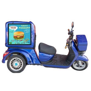 GPS Programmable Advertising led Display LED Panel Screen LED Sign for E-bike electric bicycle food delivery box taxi Car