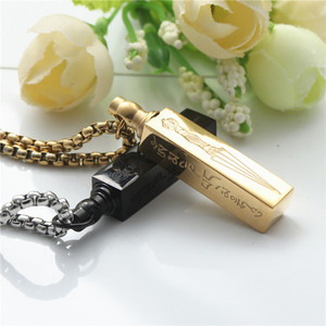 Yunnique Stainless Steel Sword Pendant Necklace Black and Gold Men's Fashion Jewelry 3.0x60cm Chain 233066 - Product Image 4