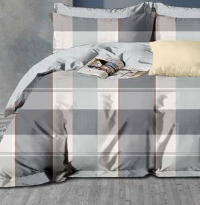 Set Copripiumino in Cotone 100% con Stampa a Righe e Geometrica, Lussuoso <span class=keywords><strong>per</strong></span> Adulti, Tessuto 200TC, 40 Doppie Fili, Blu, 4 Pezzi, ISO9001 - Product Image 3