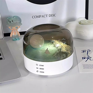 Lámpara de noche LED regulable, lámpara de mesa de Ambiente de escritorio portátil, que cambia de <span class=keywords><strong>Color</strong></span> Interruptor táctil, lámpara de luz nocturna de Luna 3D - Product Image 4