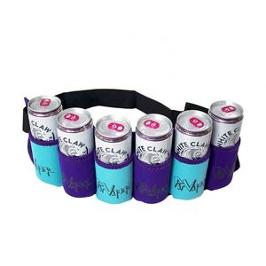 Neoprene Beer & Soda Can Holster Belt, Holds 6 Beverages, Waist Beer Holder Belt - Product Image 5